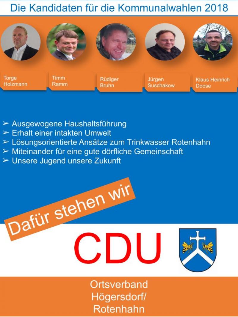 Bild: Kandidaten der CDU Bild: Kandidaten der CDU